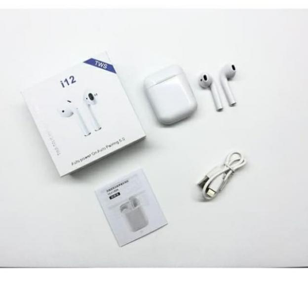 AIRPORDS TWS i12 EARPHONE HEADSET WIRELESS BLUETOOTH ORIGINAL