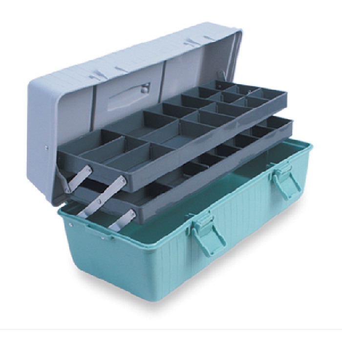 Storage Kotak Perkakas Green Leaf 1889 / Tool Box 2 Tingkat / Tempat Sparepart