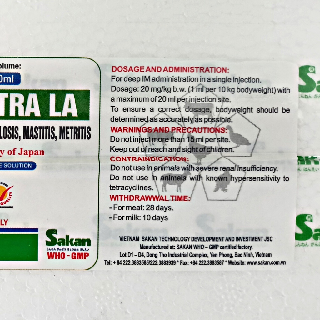 SK TETRA LA 100 ml Oxy Tetra | Obat Infeksi Pernapasan Pasteurellosis, Bronkopneumonia, Penyakit Kompleks | Mirip Oxydone Forte, Vet-Oxy LA, Limoxin LA