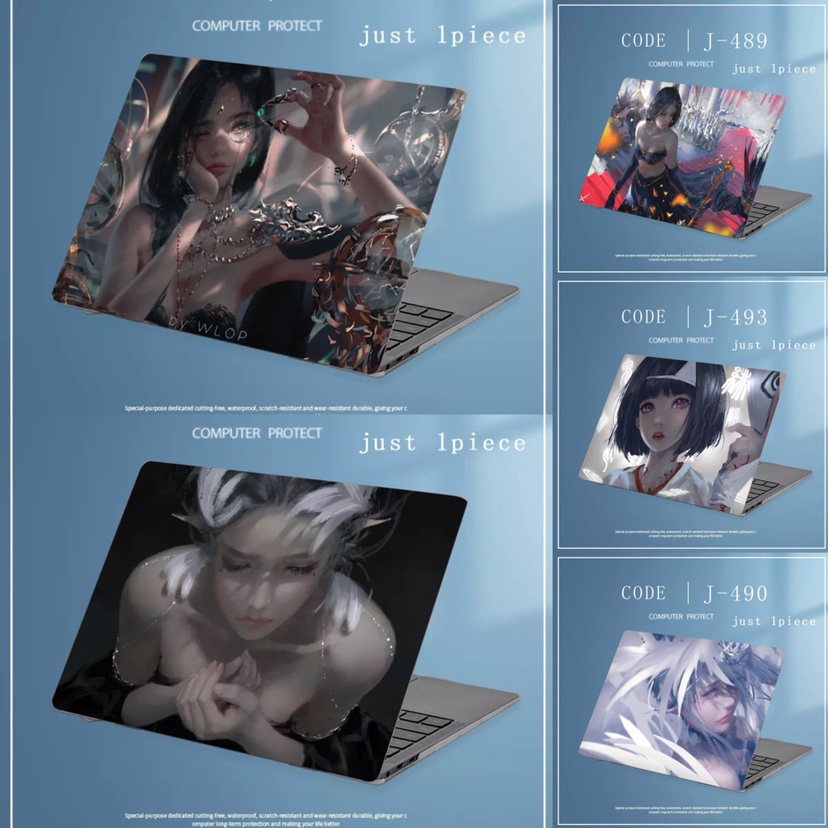 1pc Universal Bebas Potong COD Laptop Decals Colorful Komputer Decor Sticker Kulit Film Untuk Dell Lintang E5270 Lintang E6230 Inspiron 5401 5501Ins 15-7501 Full Cover Sticker