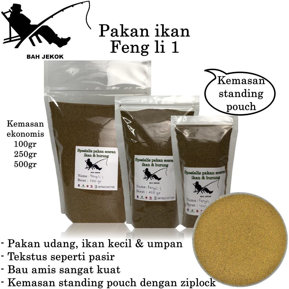 Pelet Feng li 1 Umpan Pakan Ikan & Udang Untuk Akuarium Hias Kecil Bibit Burayak Cupang Koi Guppy SP