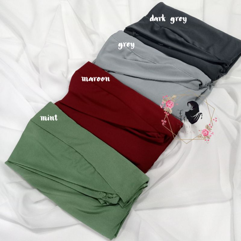 Pashmina jersey Oval belakang non Ped // Hijab pashmina jersey premium