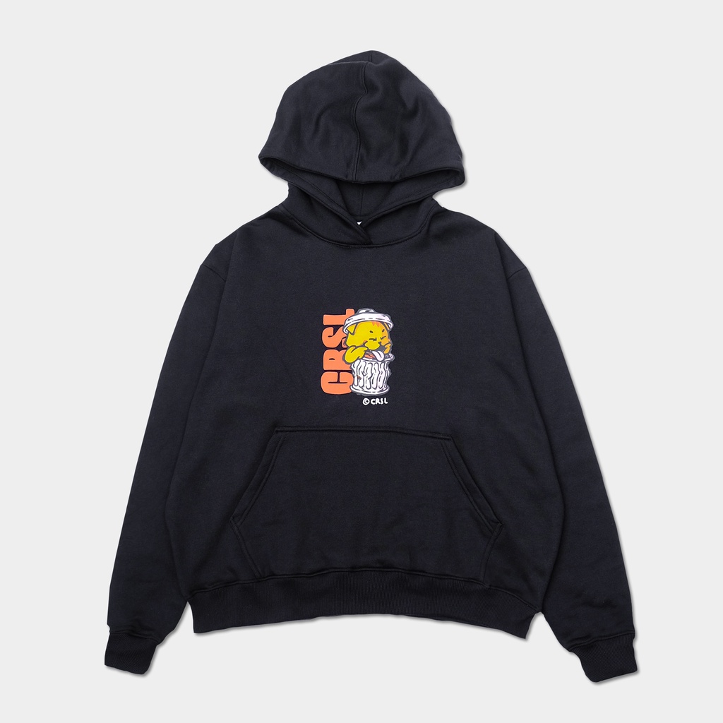CRSL Black Miaow Hoodie | Hoodie Unisex