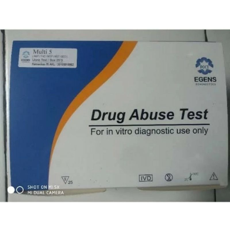 multi 5 parameter egens test drugs diagnosa