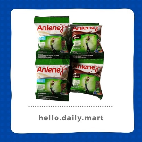 

ANLENE RENTENG VANILA COKLAT RENTENG ISI 10 SACHET