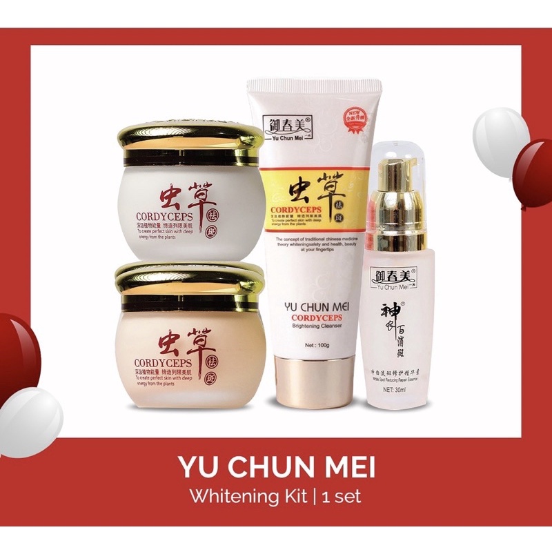 Yu Chun Mei Cordyceps Whitening (ORIGINAL BPOM) ready toko kosmetik pontianak