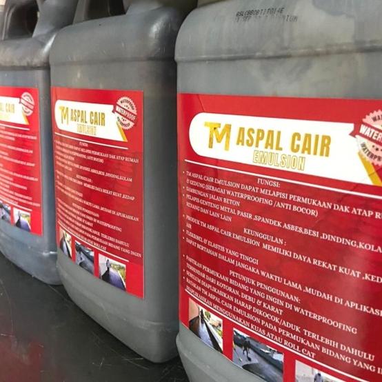 Aspal emulsion/Asphalt emulsion/Aspal cair/ pelapis anti bocor 5kg