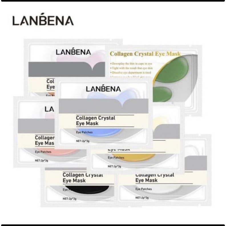 LANBENA Crystal Collagen EyeMask Masker Mata Panda Masker Mata Eye Patches eye Mask Anti-Aging