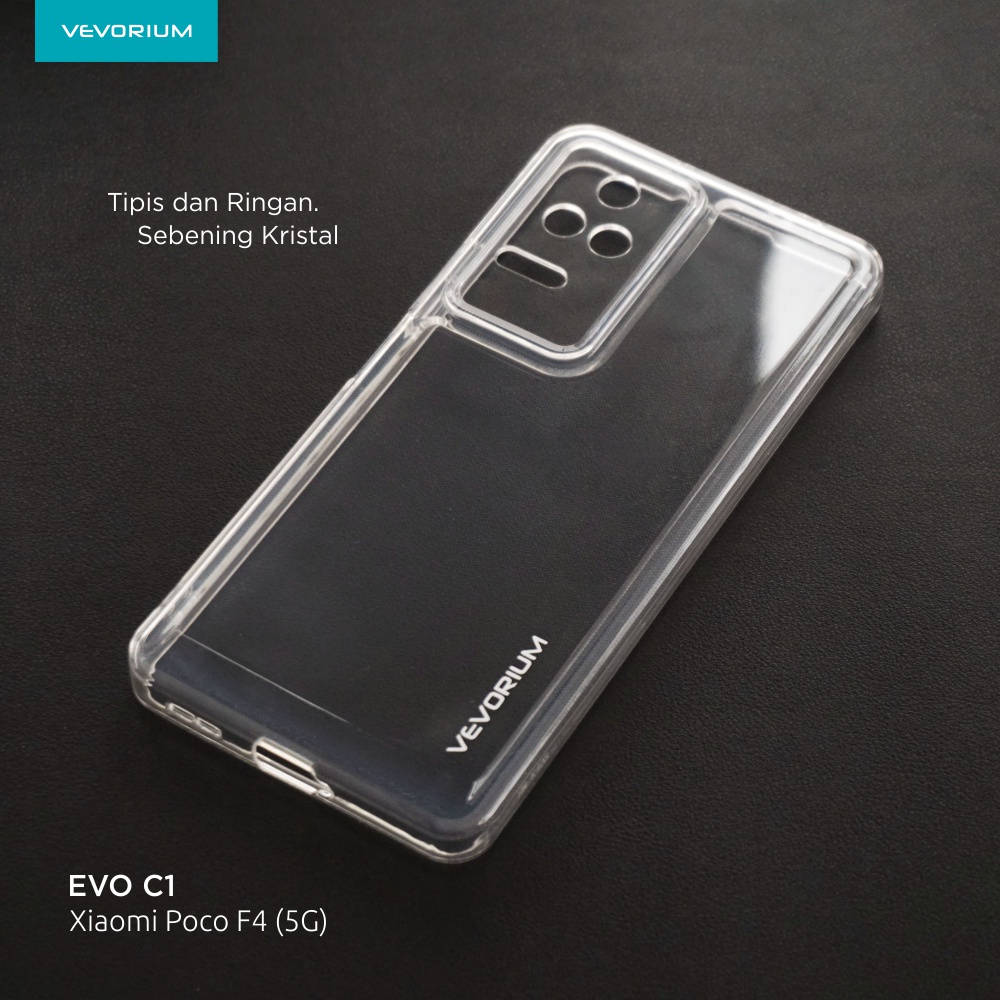 VEVORIUM EVO C1 Xiaomi POCO F4 5G Clear Soft Case Bening Transparan