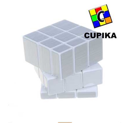 Rubik 3x3 Mirror Shengshou Legend SILVER WHITEBASE