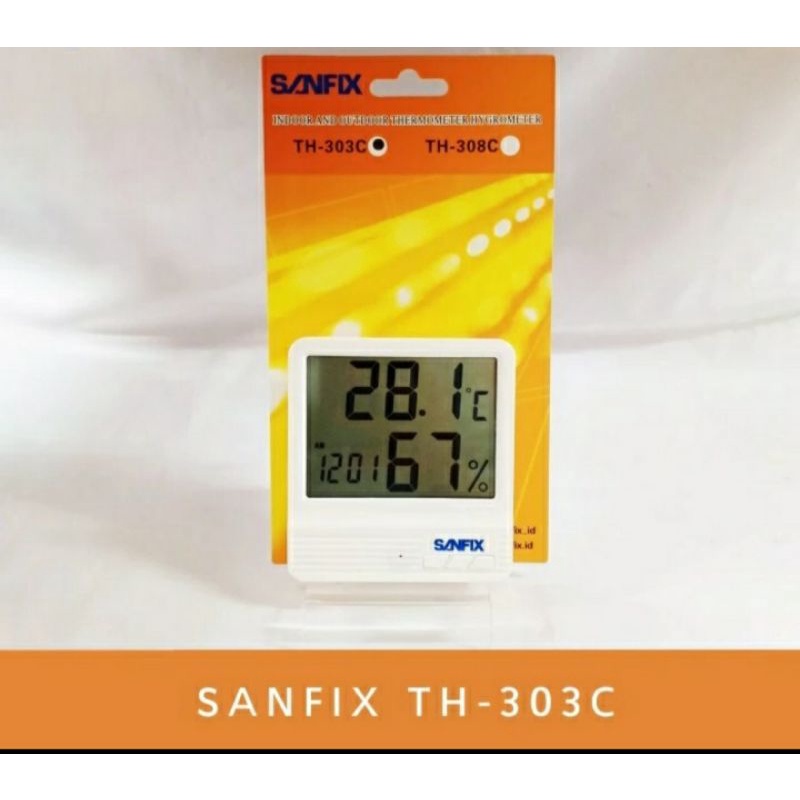 Thermometer Digital SANFIX TH303C Hygrometer indor and outdor