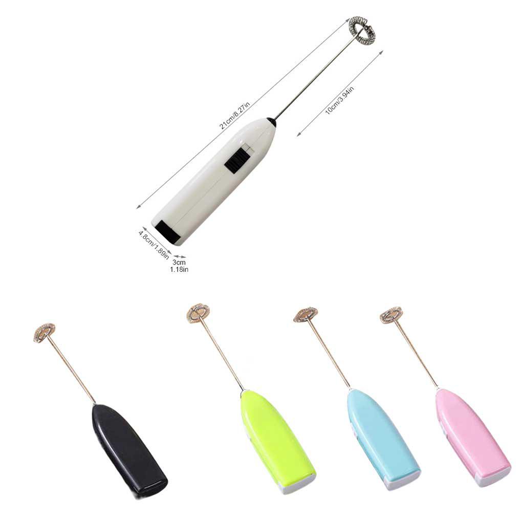 Milk Frother Alat Dapur Rumah Tangga Kocokan Telur Elektrik Baterai Pengaduk Tangan Manual Genggam Untuk Membuat Kue