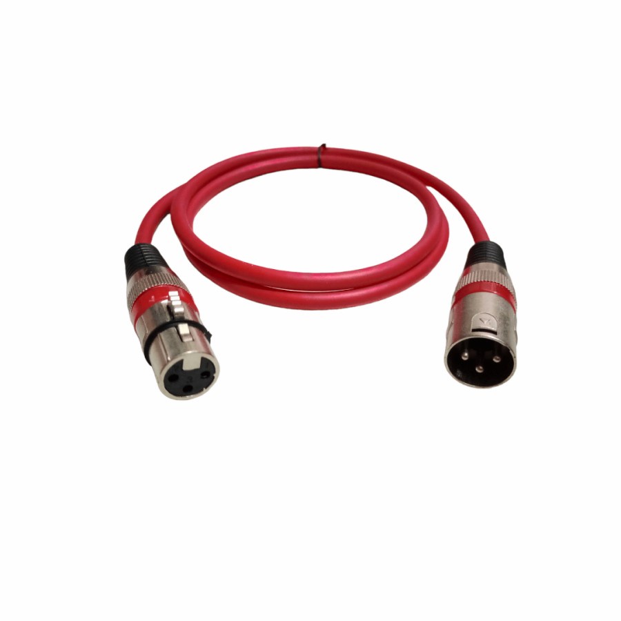 Kabel Canare Canon Xlr Male ke Female Kabel Merah 6 meter - 10 meter