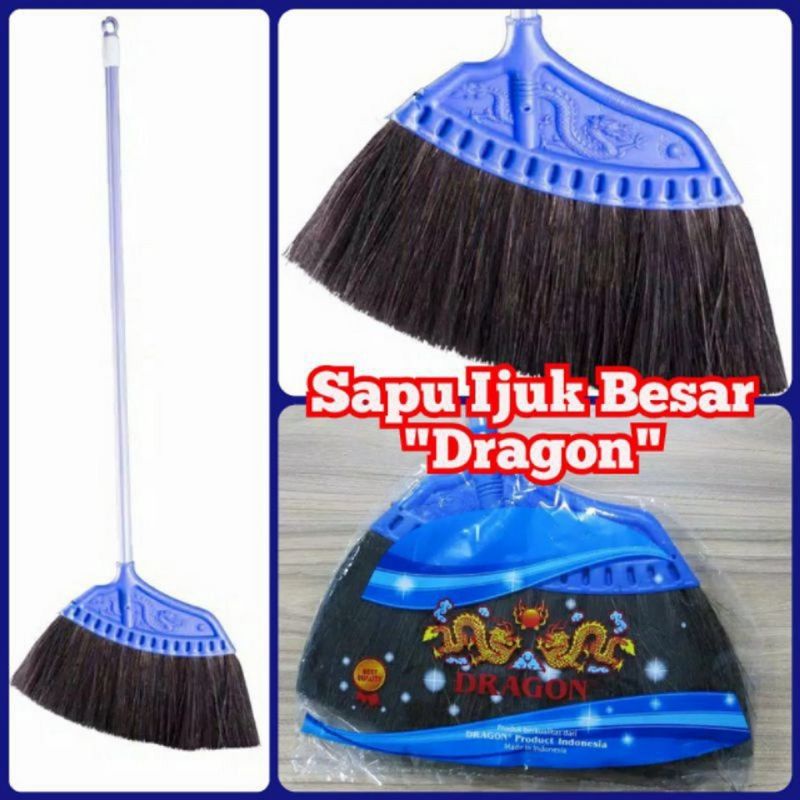 Sapu ijuk besar gagang panjang