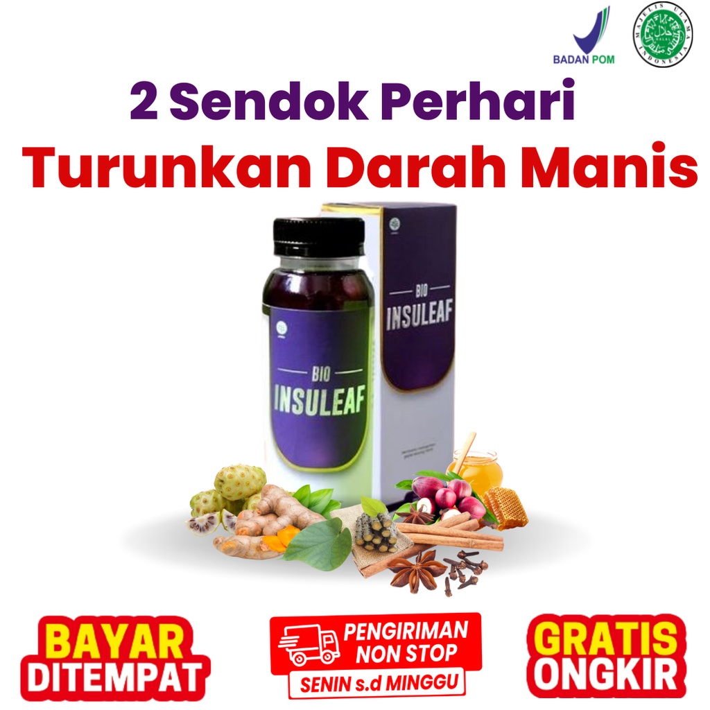 [NEW] BIO INSULEAF OBAT HERBAL ALAMI KHUSUS DIABETES DAN KENCING MANIS - ORIGINAL 100% HERBAL BIO IN