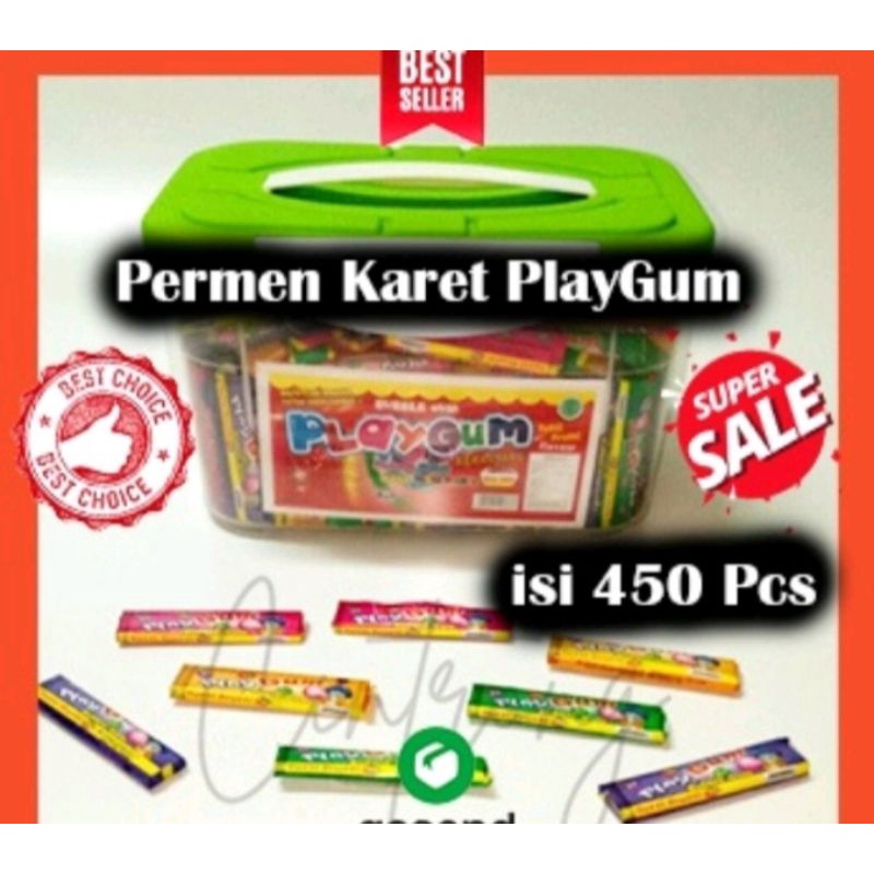 

playgum aneka rasa buah isi 450 pcs