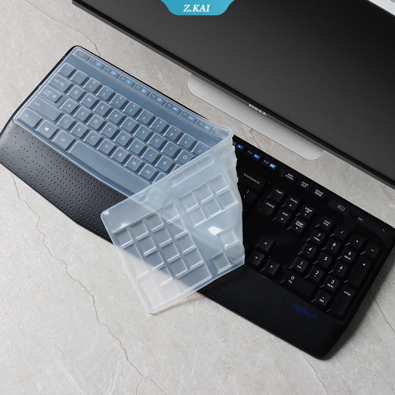 Logitech MK345 K345 cover Pelindung keyboard desktop Bahan Silikon Anti Air / Debu