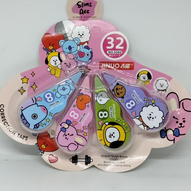 

Tip Ex PCS Rool karakter BT21/correction TAPE KARAKTER LUCU ANAK/ATK