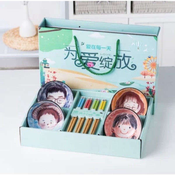 

Dijual Wedding Gift Bowl Japanese Set Family / Set Mangkuk Keramik Jepang Lux Limited