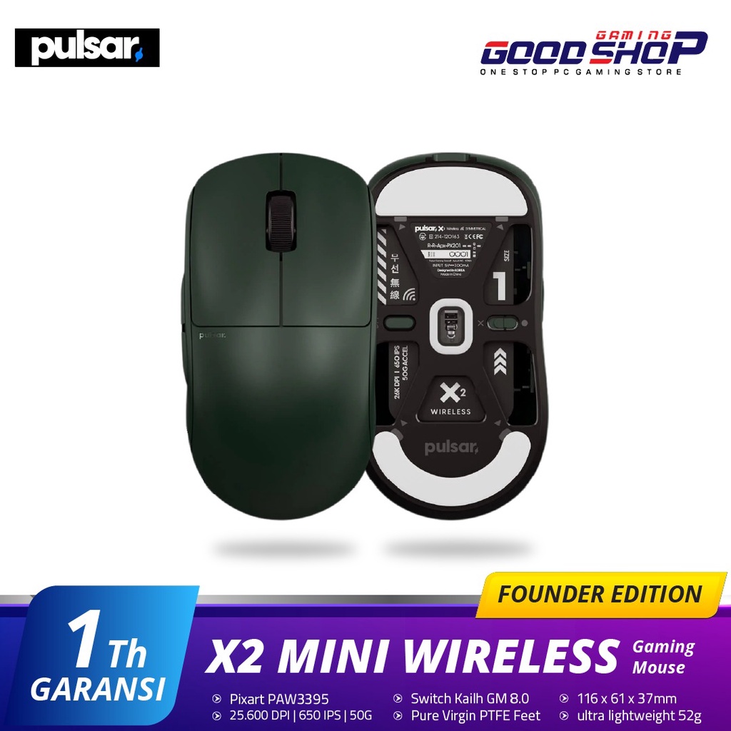 Pulsar X2 Founders Edition MINI Wireless Gaming Mouse Lightweight X 2