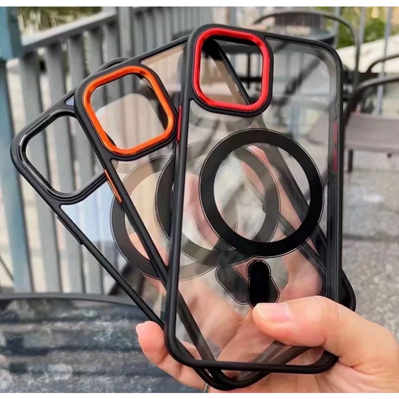 Case magnetic premium iphone 11 12 13 14 15 16 plus pro max soft hard case magsafe clear mewah keren terbaru