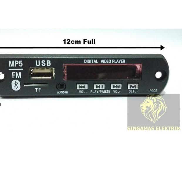 MODUL KIT 12V RAIDEN USB/MMC DIGITAL VIDEO PLAYER MP3, MP4, MP5, FM-BT