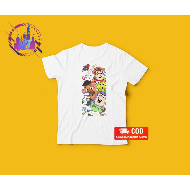 ATASAN KAOS ANAK UNISEX TOY STORY LUCU // KAOS ANAK TOY STORY