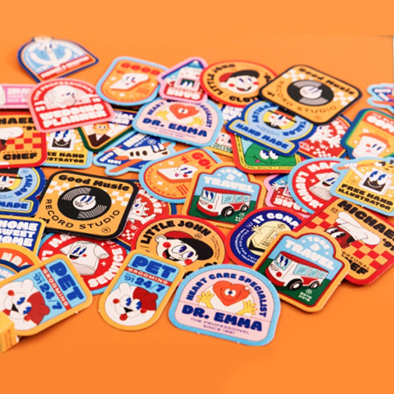 Kartun Jepang Stiker Bahan Salur Bagus Stiker Scrapbook Laptop DIY Deco Stiker