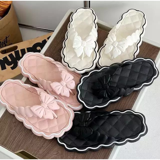 sandal jepit jelly wanita sandal flatform perempuan kekinian