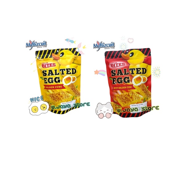 Snazk Bites Salted Egg Golden Cube / Spicy 100g