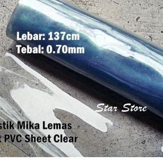 

Plastik Mika Lentur PVC Super Clear Lebar 137cm / Tebal 0.70mm - Standar