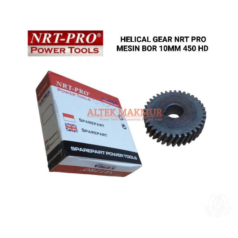 NRT PRO Helical Gear Mesin Bor 10mm 450HD / Ger Gir Electric Drill 10 mm 450 HD / Gigi Nanas Mesin B