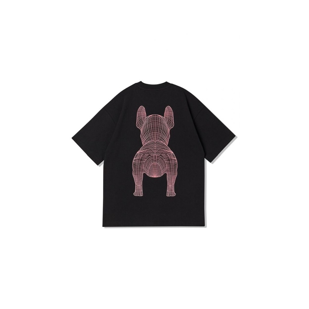 LIFEWORK Big Radog Multi Black Tee T-Shirt Kaos Korea Oversized Original 100%