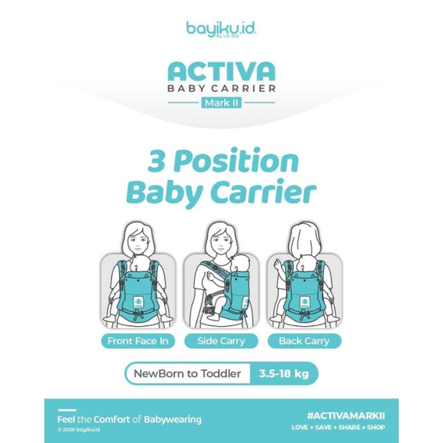 gendongan Activa bayiku.id very pery