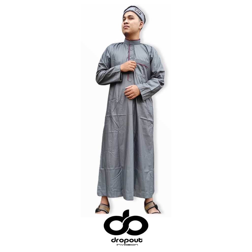 Eksklusif Jubah Baju Gamis Pria Warna Model SLIMFIT Variasi KANCING Model Baru 2022 Dropout Invasion