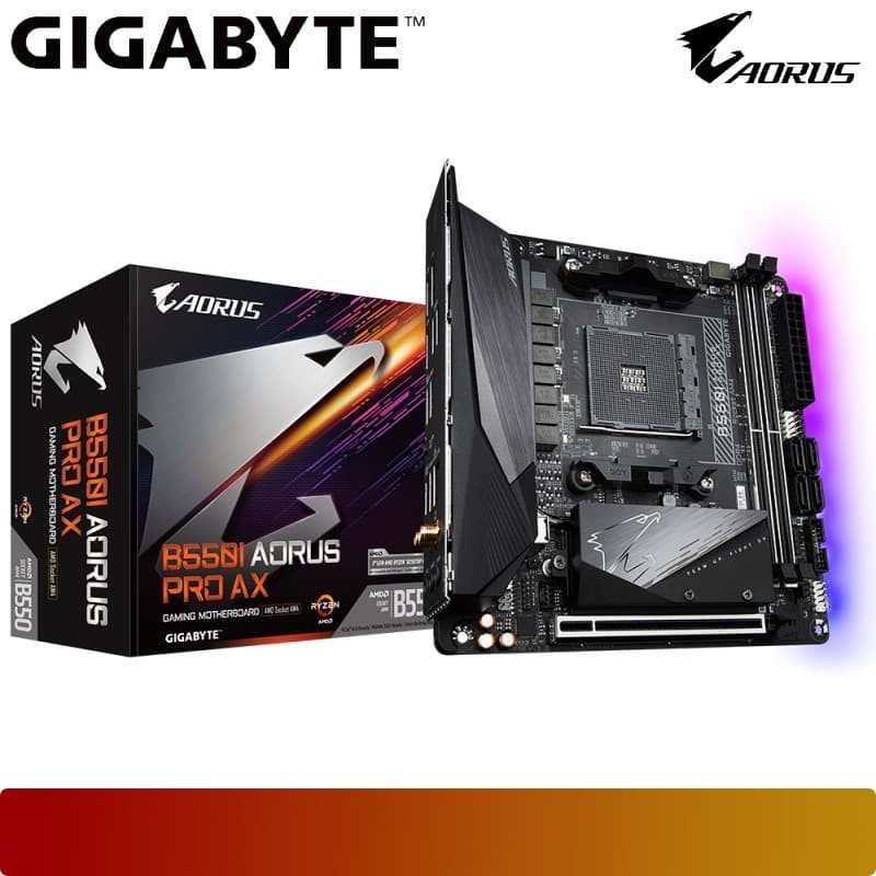 Motherboard GIGABYTE - B550I AORUS PRO AX Ryzen AM4 MINI ITX