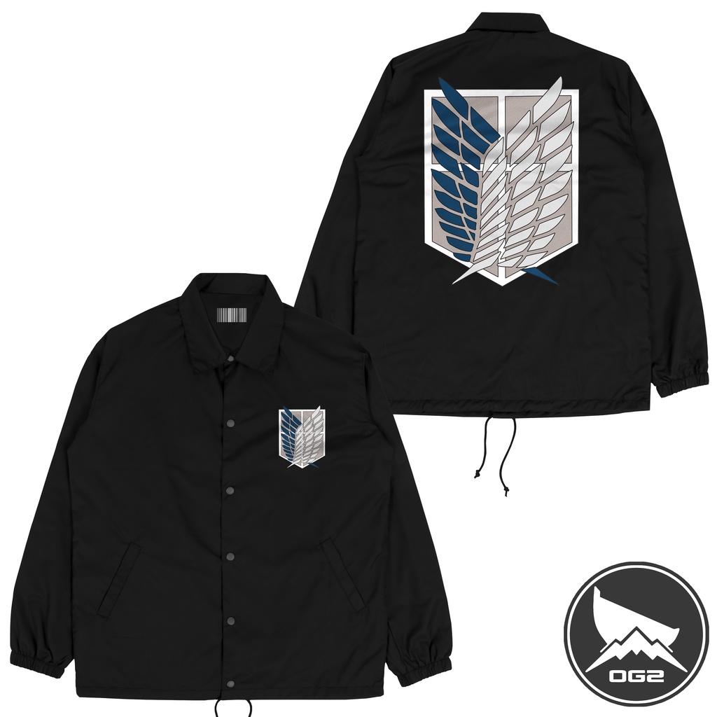 Jacket Coach anime AOT attack on titan eren A188 jaket OG2 1E A