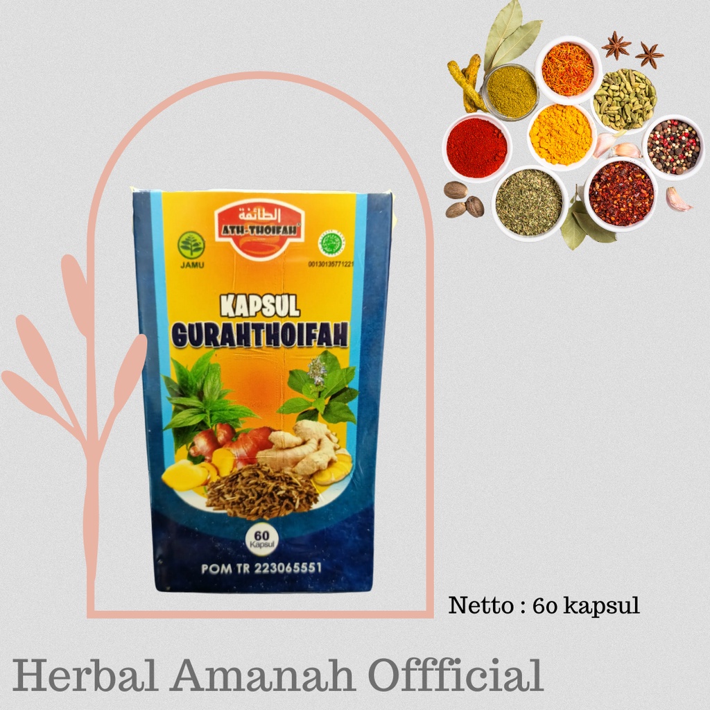 

Kapsul Herbal Gurahthoifah 60 Kapsul Untuk Batuk Berdahak