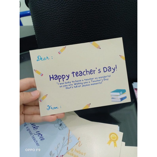 Kartu ucapan selamat hari guru / kartu ucapan guru / teachers day greetings card