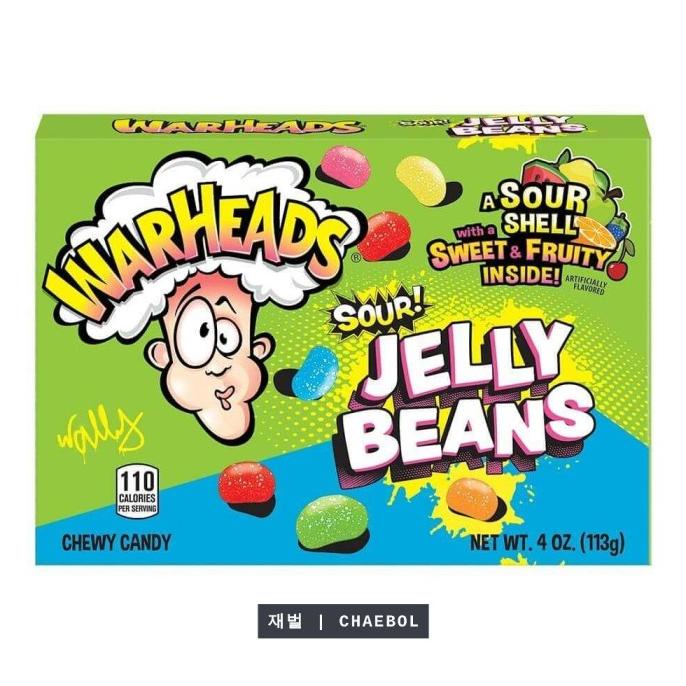 

TERLARIS Warheads Sour Jelly Beans / Permen Jelly Asam 113 gr /PERMEN LUNAK/PERMEN VIRAL/PERMEN MILO/PERMEN YUPI/PERMEN JADUL/PERMEN KARET