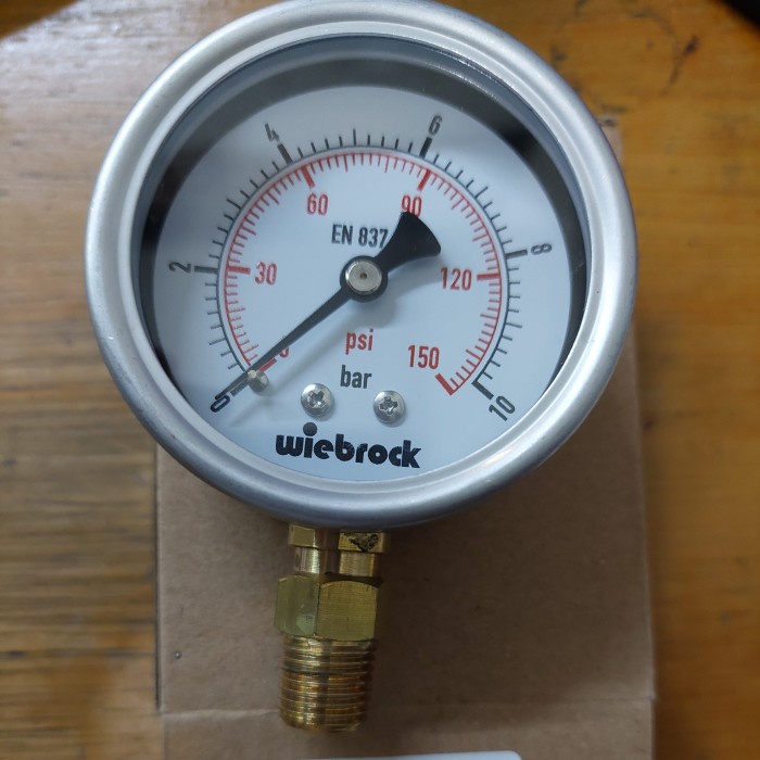 wiebrock pressure gauge manometer 10 bar