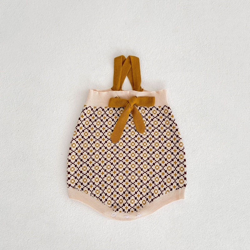 Caramel knit short bayi perempuan