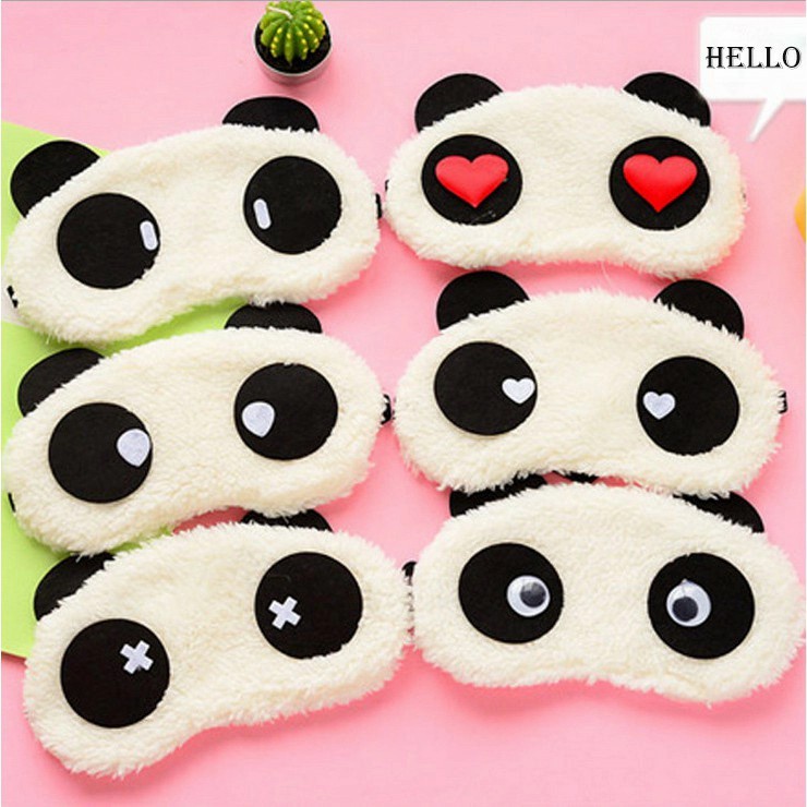 penutup mata panda tidur sleeping import lucu murah