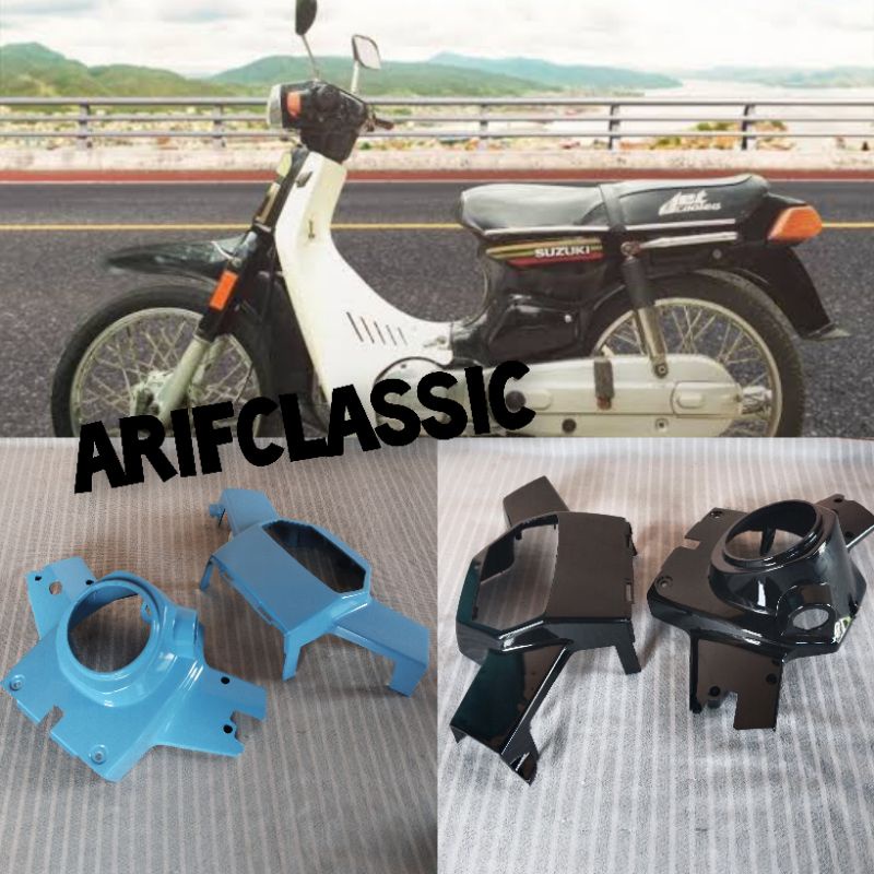 batok totok kepala atas bawah rc100 rc 100 dk bravo hitam dan biru