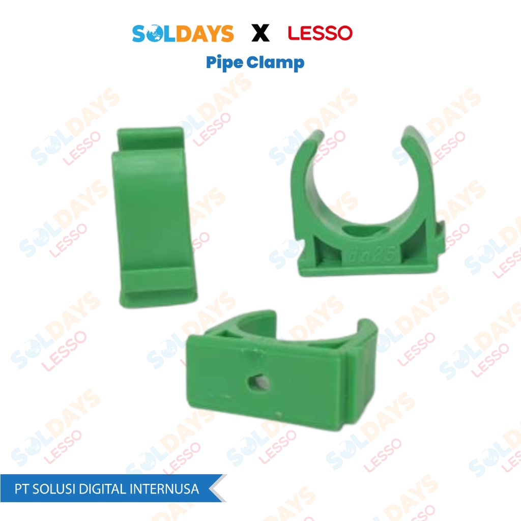 Lesso PPR Pipe  Clamp dn20 1/2&quot; / Klem Pipa PPR 20mm 1/2 inch