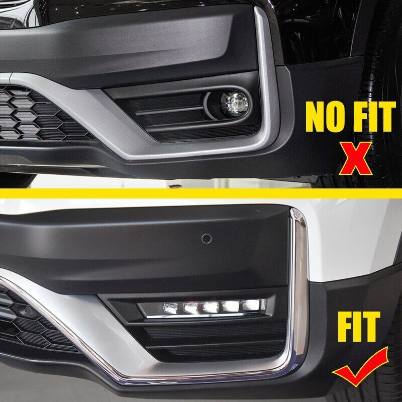 Xuming 4Pcs Frame Cover Lampu Kabut Depan Mobil Honda CRV CR-V 2020 Bahan ABS Chrome / Carbon Fiber 2021