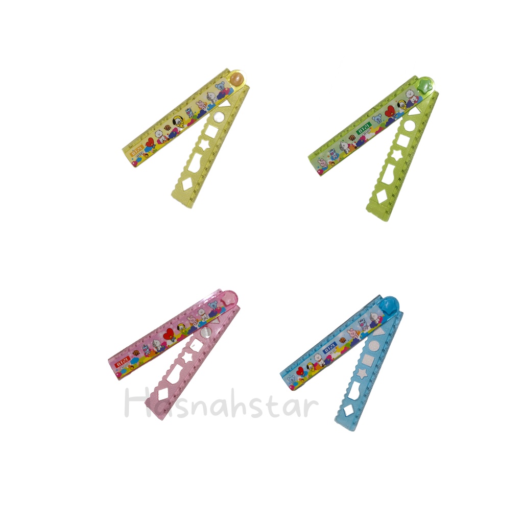 

Penggaris Lipat Lucu BT21 ukuran 15-30 cm