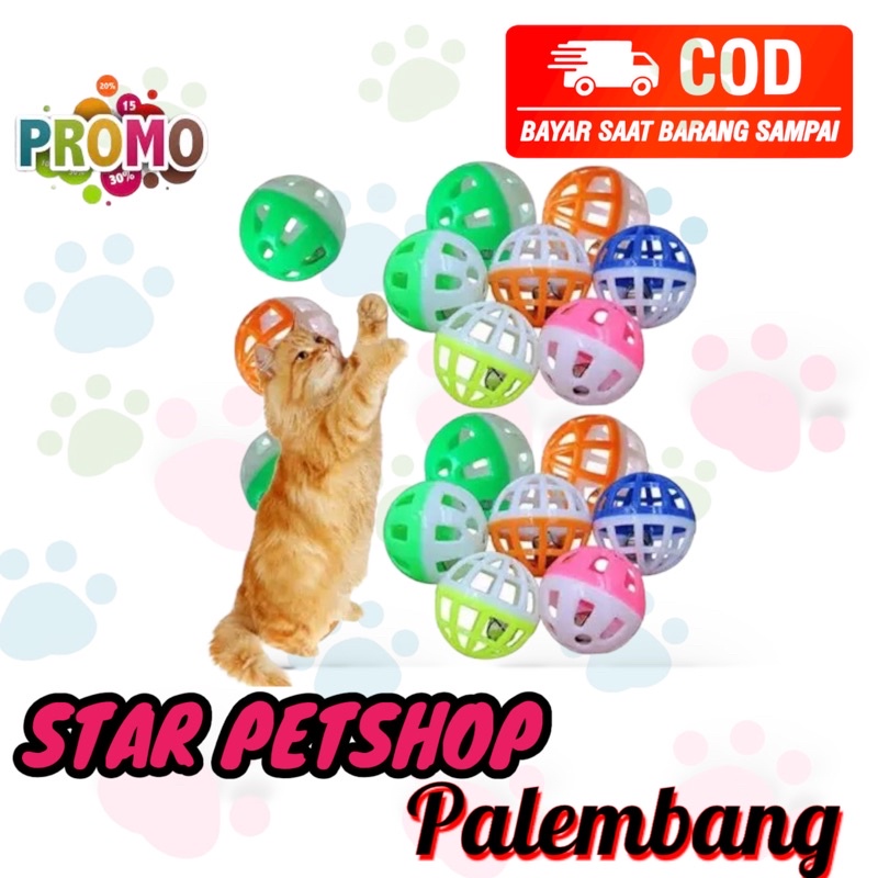 Mainan Bola Kucing Kerincing Free Packing bubble