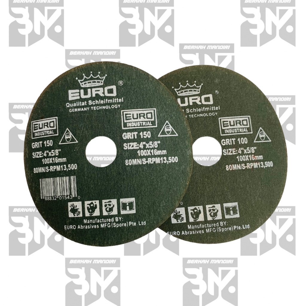 Amplas Kertas Bulat Tempel Velcro 4 inch Grit 100 150 Murah Berkualitas Sanding Disc Mata Gerinda