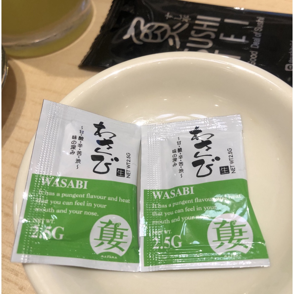 Wasabi Sachet Pasta Halal 2,5 gram TERMURAH original sushi snack wasabi saset